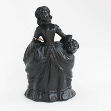 decorative black ceramic figurine